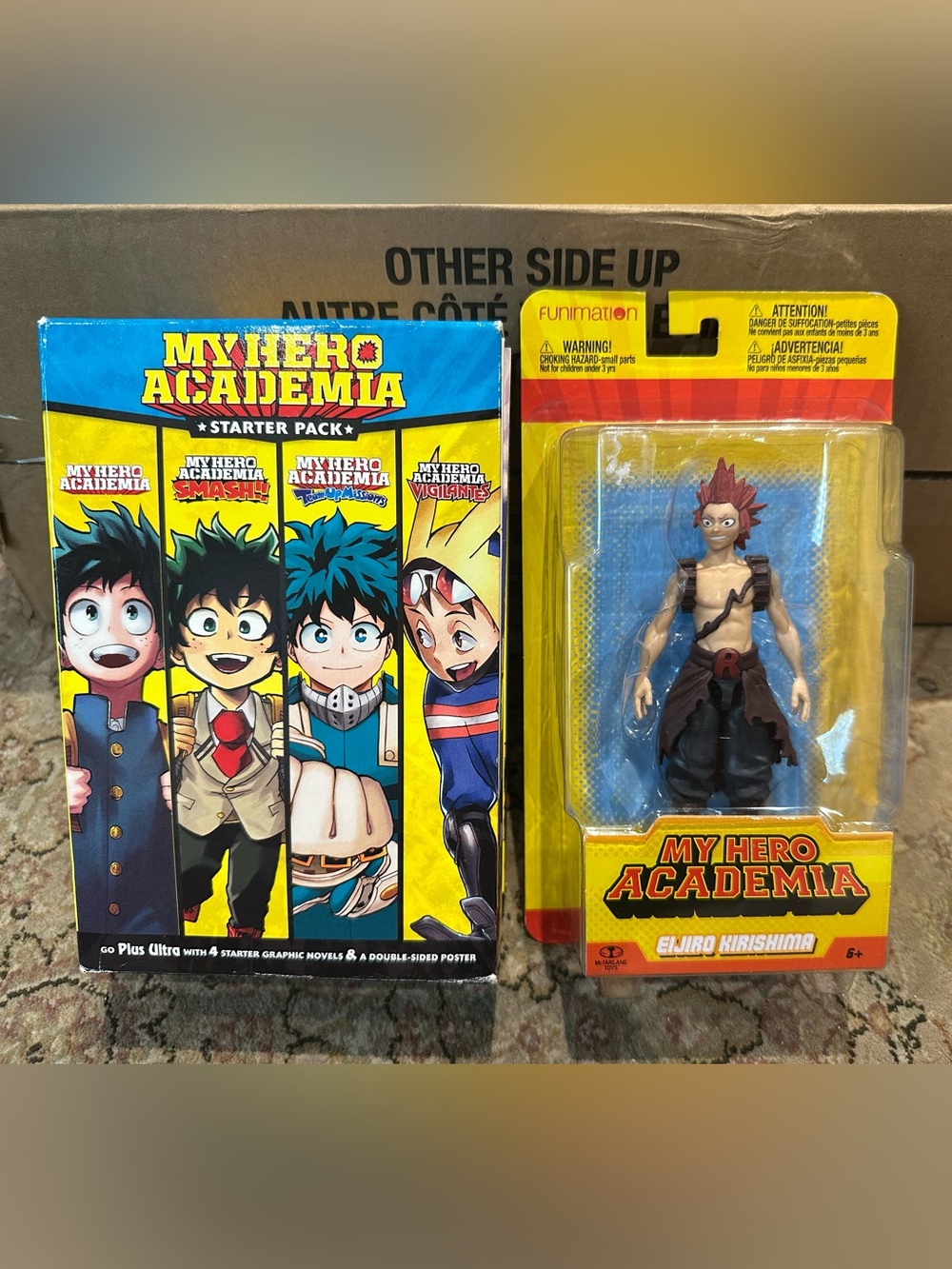 My Hero Academia Starter Book Set + Eijiro Kirishima Figure